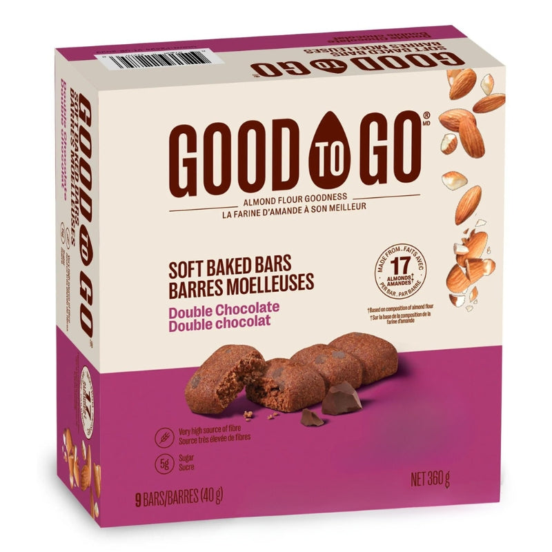 Good to go Barres collation Céto Double Chocolat Soft baked bars - Double chocolate Keto