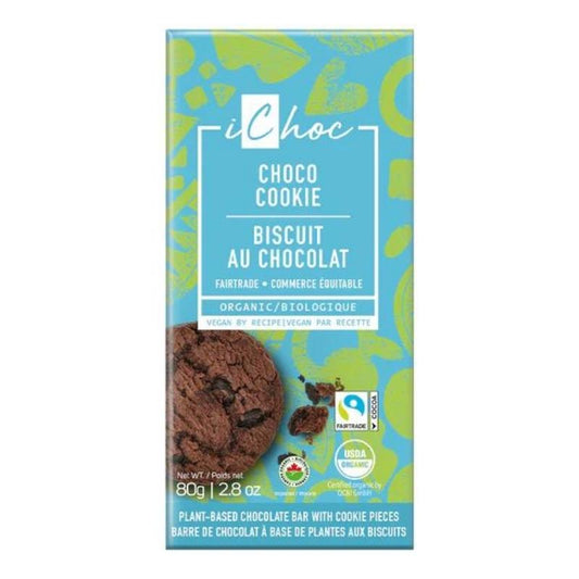 Ichoc Tablette de chocolat - Biscuits choco Chocolate bar - Choco cookie