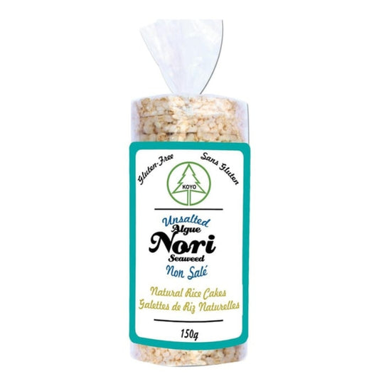 koyo foods Galettes de Riz Nori Non Salé Rice cakes - Unsalted - Nori seaweed - Organic