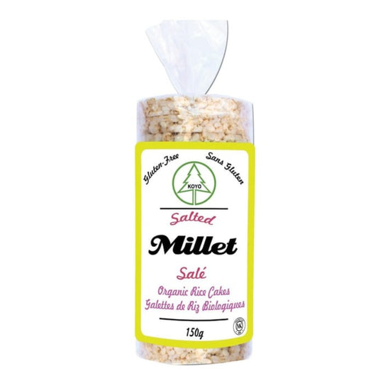 koyo foods Galettes de Riz Bio Millet Salé Rice cakes - Salted - Millet - Organic