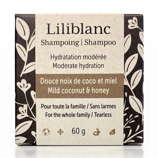 Liliblanc Liliblanc Shampoing en barre – Douce noix de coco et miel Shampoo bar - Mild coconut & honey
