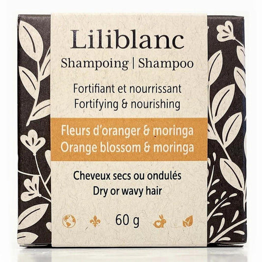 Liliblanc Shampoing en barre - Fleurs d'oranger et moringa Shampoo bar - Orange blossom and moringa