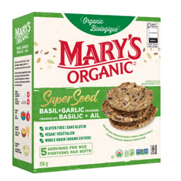 Mary's Organics Craquers craquelins basilic et ail