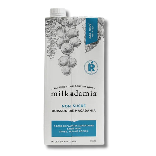 Milkadamia Boisson de noix de macadamia - non sucré Macadamia nut drink - unsweetend