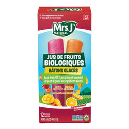 Mrs-J-Natural Bâtonnets Glacés Passion Tropicale et Baies