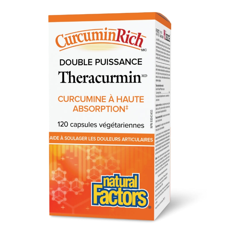 Natural factors CurcuminRich Double Puissance Theracurmin