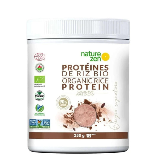 Nature-Zen Protéines de riz bio Cacao PurRice protein - Pure cacao