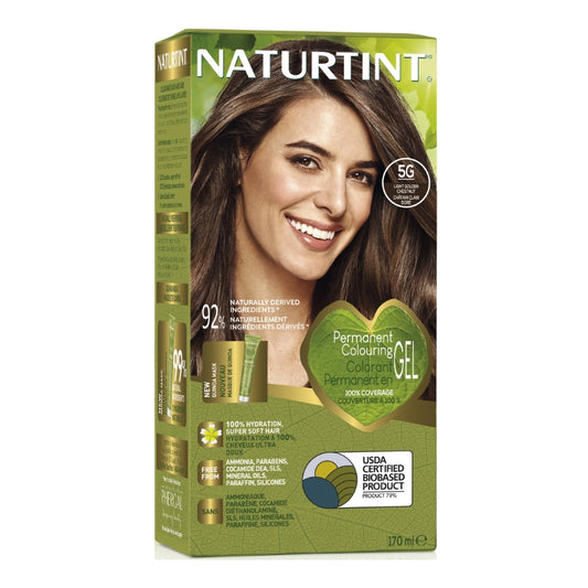 Naturtint Colorant permanent gel 5G - Châtain Doré Clair Permanent colouring gel 5G - Light golden chestnut