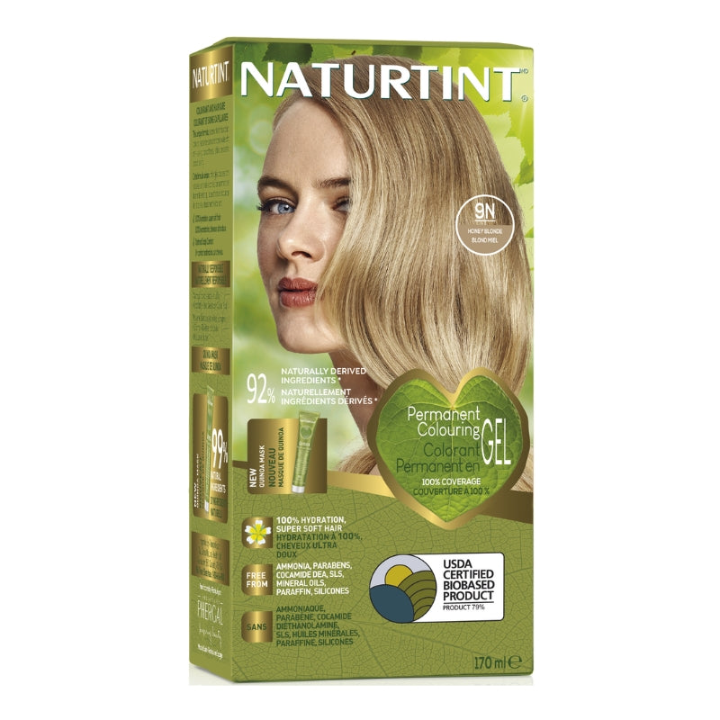 Naturtint Colorant permanent gel 9N - Blond Miel Permanent colouring gel 9N - Honey blonde