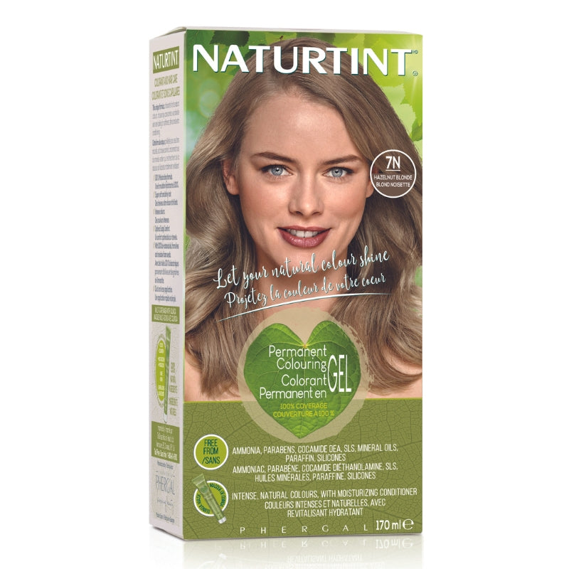 Naturtint Colorant permanent gel 7N - Blond Noisette Permanent colouring gel 7N - Hazelnut blonde