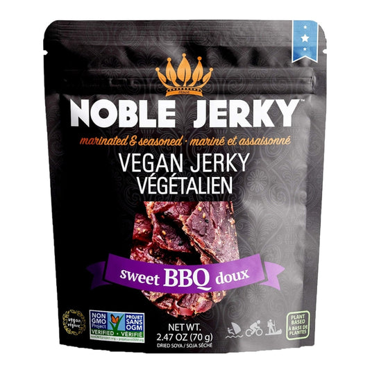 Noble jerky Jerky végétalien - BBQ doux Vegan jerky - Sweet- BBQ