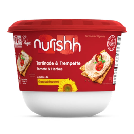 Nurishh Tartinade végétale & Trempette - Tomate & Herbes Plant-Based spread and dip - Tomato & Herbs