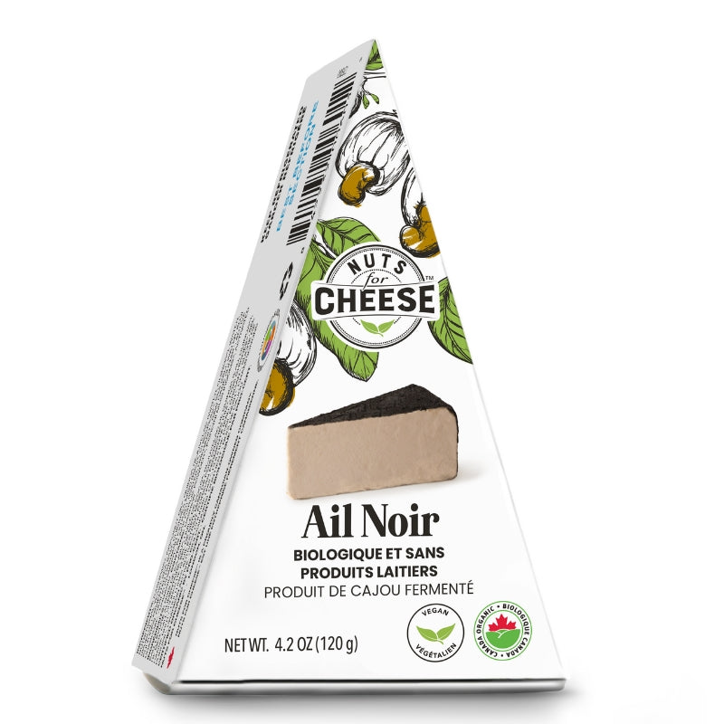 Nuts for cheese Fromage végétal Cajous Ail Noir Cheese dairy free - Black garlic