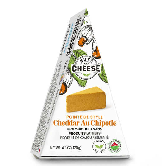 Nuts for cheese Fromage végétal Cajous Style Cheddar Chipotle Cheese dairy free - Chipotle cheddar