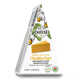 Nuts for cheese Fromage végétal Cajous Cheddar Fort Cheese dairy free - Sharp cheddar