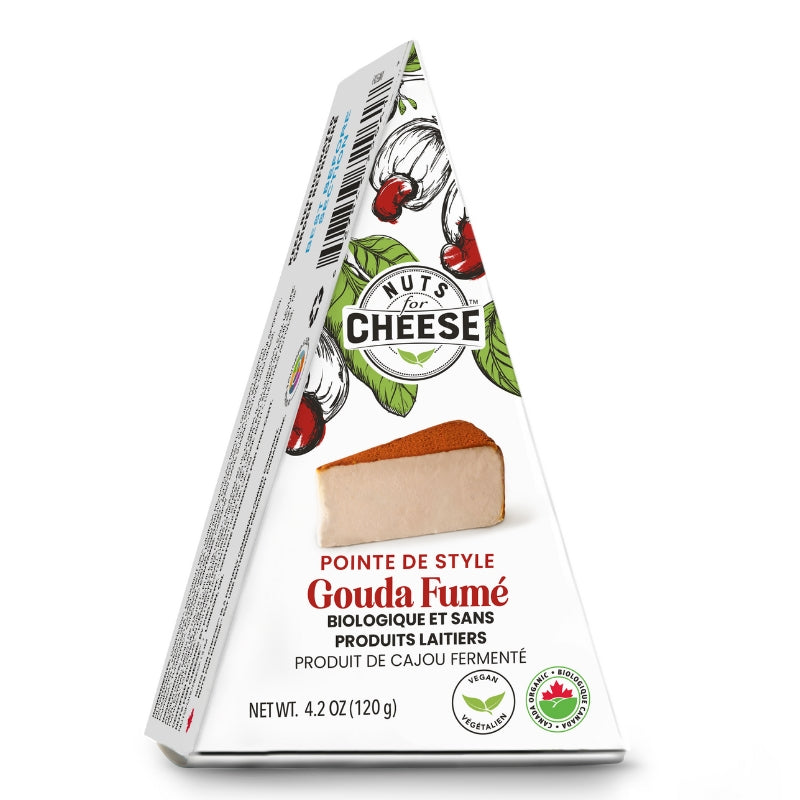 Nuts for cheese Fromage végétal Cajous Gouda fumé Cheese dairy free - Smoky Gouda