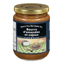 Nuts to you Beurre d'amandes et cajous crémeux Almond cashew butter smooth