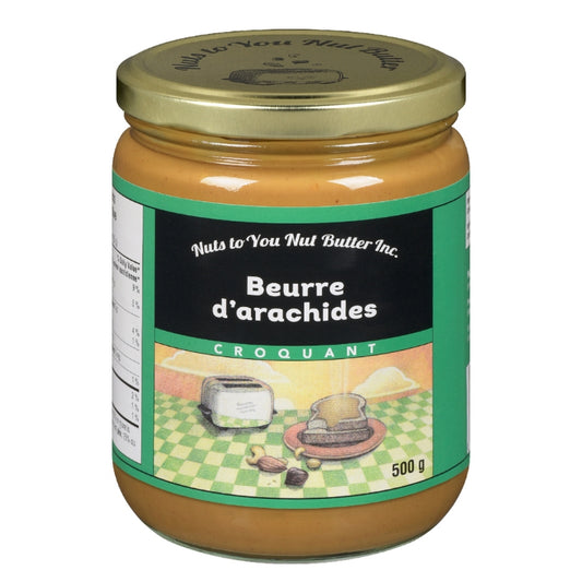 Nuts to you Beurre d'arachides Croquant Crunchy Peanut Butter