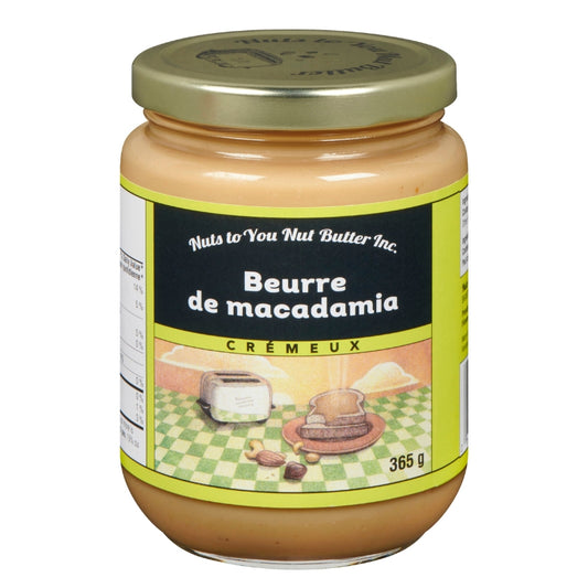 Nuts to you Beurre de macadamia crémeux Macadamia butter smooth