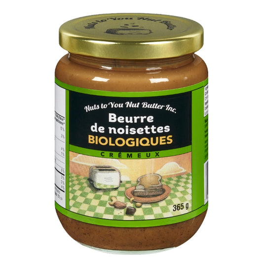 Nuts to you Beurre de Noisettes Biologiques Crémeux Smooth Hazelnut Butter - Organic