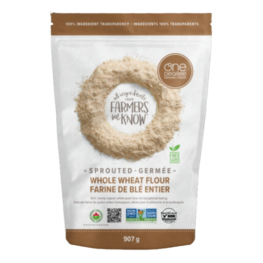 One degree organic foods Farine de blé entier germé biologique Organic Sprouted Whole Wheat Flour