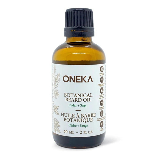 Oneka Huile à barbe botanique - Cèdre & Sauge Botanical beard oil - Cedar & Sage