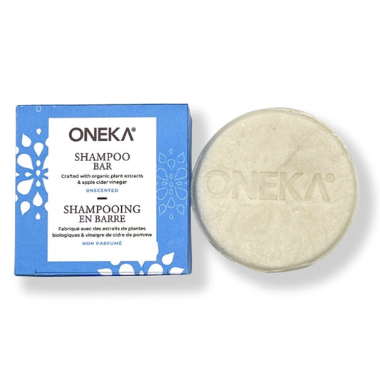 Oneka Shampoing en barre - Non parfumé Shampoo bar - Unscented