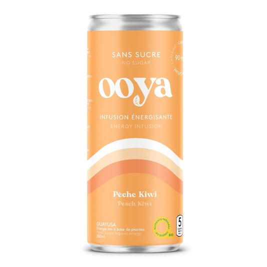 Ooya Infusion énergisante caféinée - Pêche kiwi sans sucre Energy  with caffeine -  peach kiwi no sugar