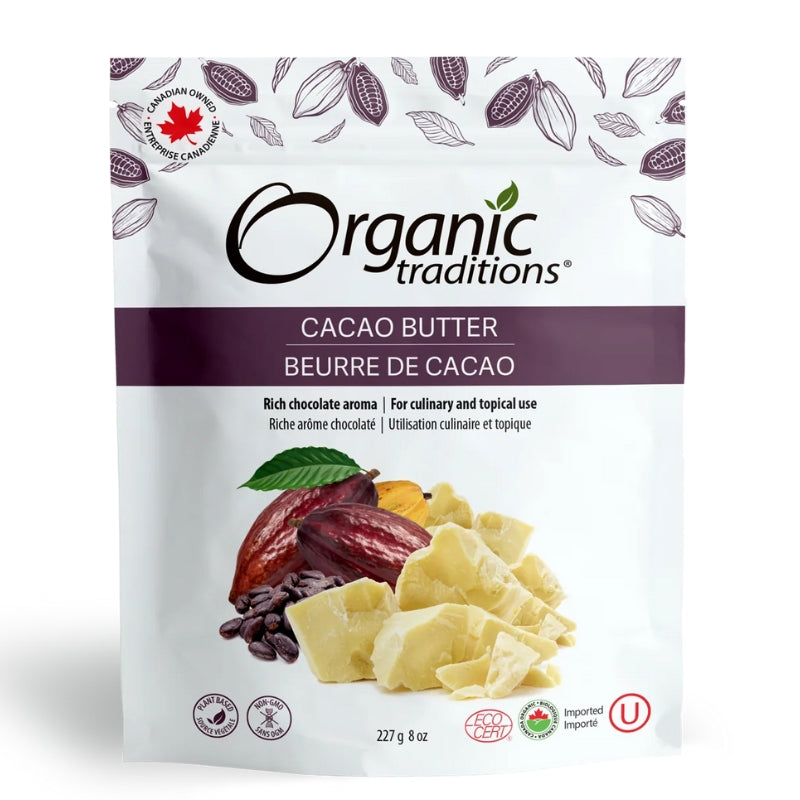 Organic traditions Organic Traditions Beurre de Cacao Biologique
