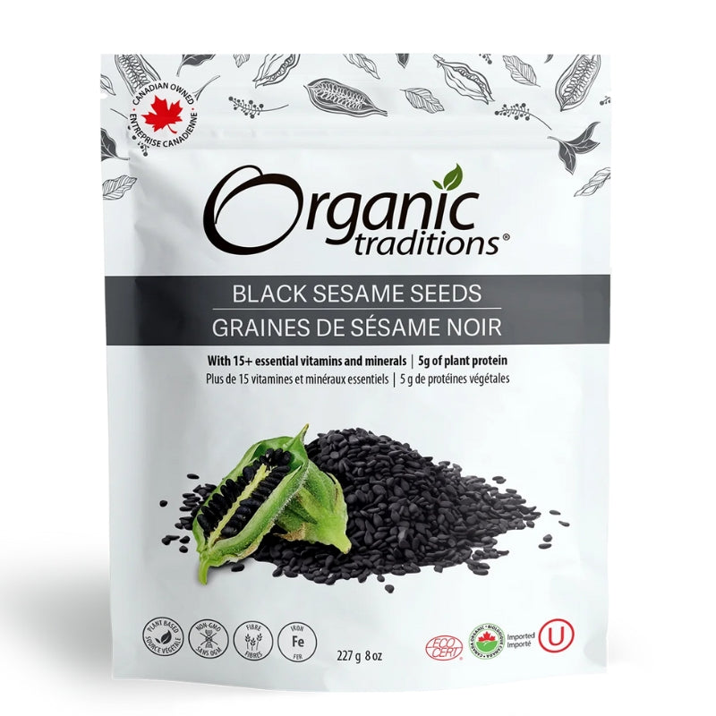 Oganic traditions Organic Traditions Graines de Sésame Noir Biologiques