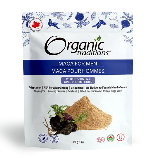 Organic traditions Maca Bio pour Hommes avec Probiotiques Maca for Men with Probiotics