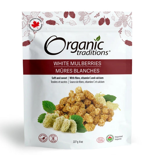 Organic traditions Mûres blanches biologiques White Mulberries Organic