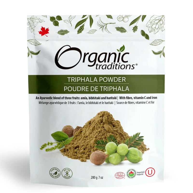 Organic traditions Poudre de Triphala Biologique Triphala Powder Organic