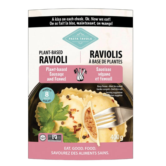 Pasta Tavola Raviolis à base de plantes - Saucisse et fenouil Ravioli plant-based - Sausage and fennel