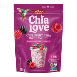 Prana Chialove - Overnight Chia-Avoine Rêve de petits fruits 300 g