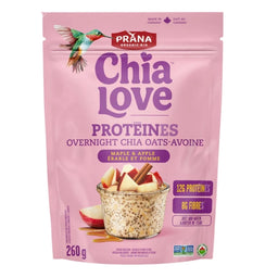 Prana Chialove Protéines - Overnight Chia-Avoine Érable & Pomme