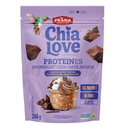 Prana Chialove Protéines – Overnight Chia-Avoine Tourbillon Chocolaté