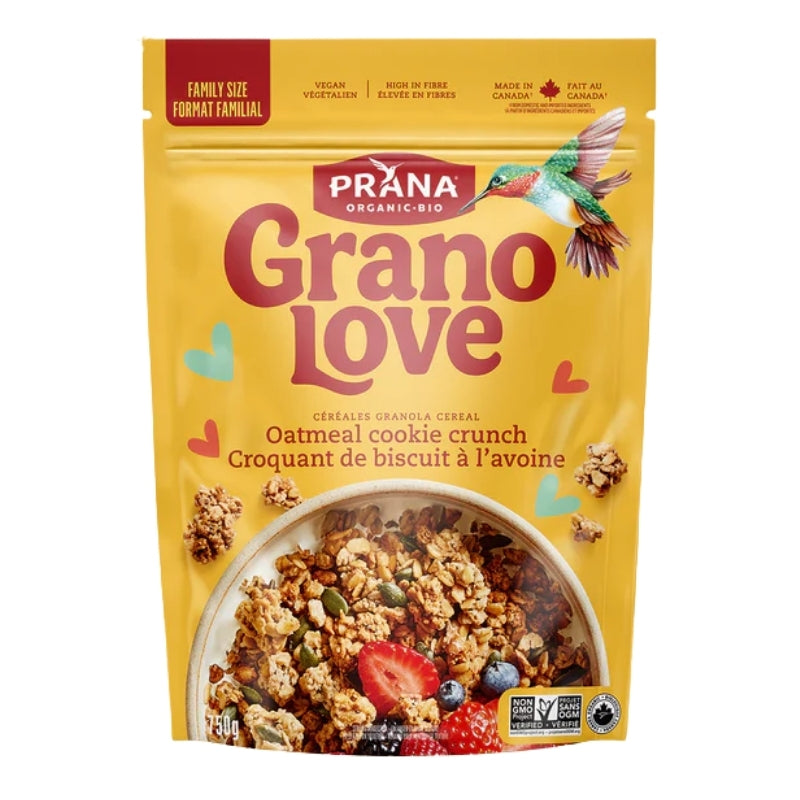 Prana Granolove – Granola biologique Croquant de biscuit à l'avoine 750 g