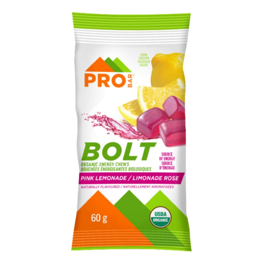 Probar Bolt Bouchées énergisantes biologiques - Limonade rose Energy chews organic - Pink lemonade