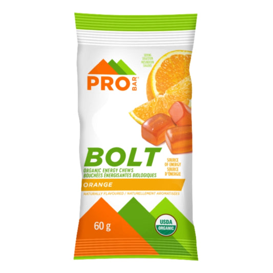Probar Bolt Bouchées énergisantes biologiques - Orange Energy chews organic - Orange