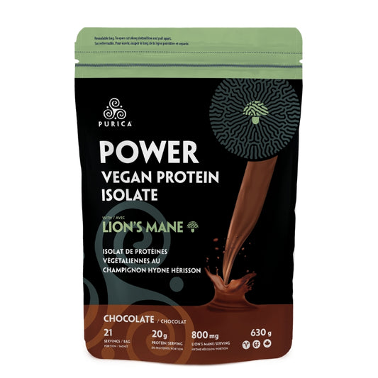 Purica Protéines Végétaliennes Lion's Mane - Chocolat Protein Vegan Lion's Mane - Chocolate
