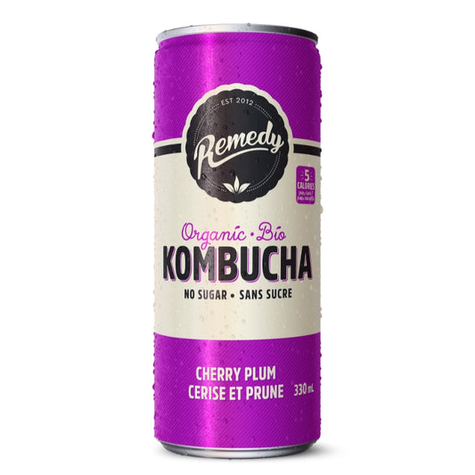 Remedy Kombucha Cerise Prune Biologique Kombucha - Cherry plum