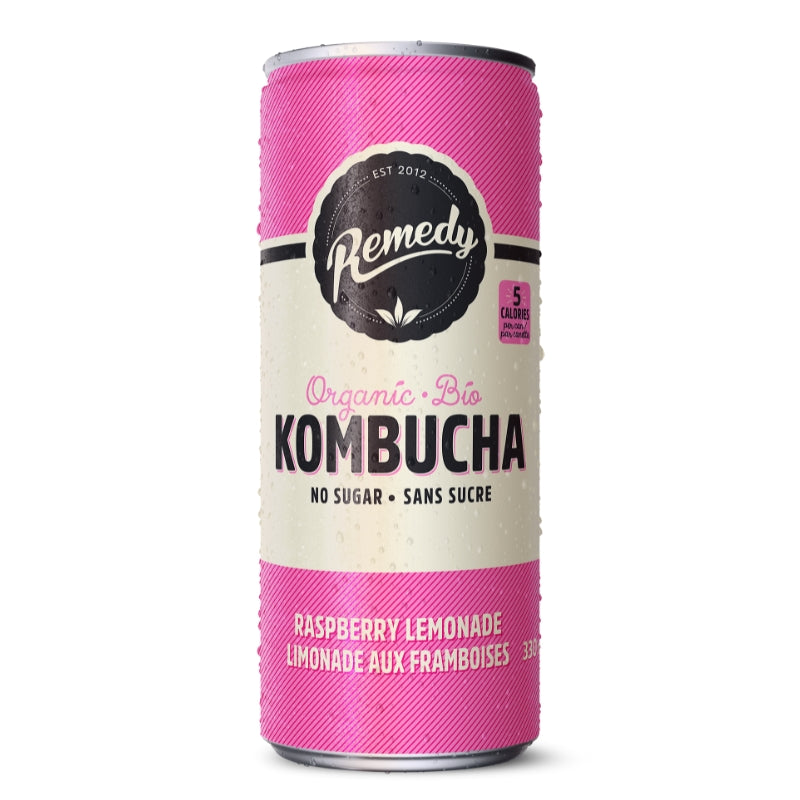Remedy Kombucha Limonade Framboise Biologique Kombucha - Raspberry lemonade