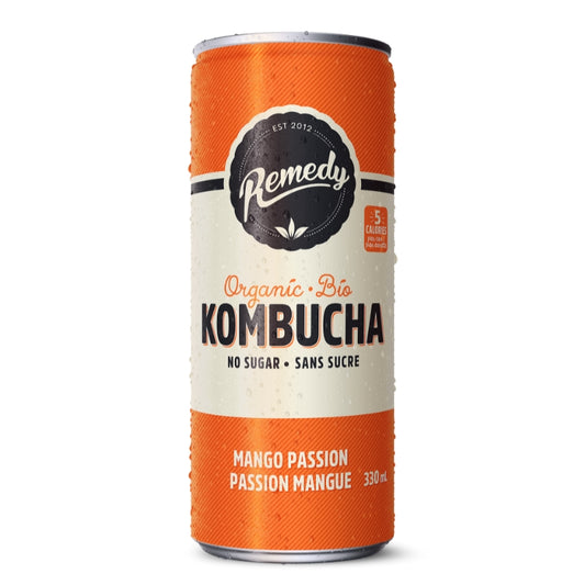 Remedy Kombucha Passion Mangue Biologique Kombucha - Mango passion