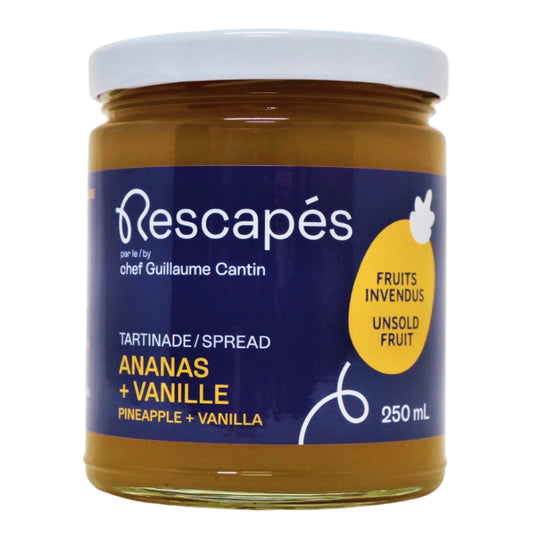 Rescapés Tartinade - Ananas & vanille Spread - Pineapple & Vanilla