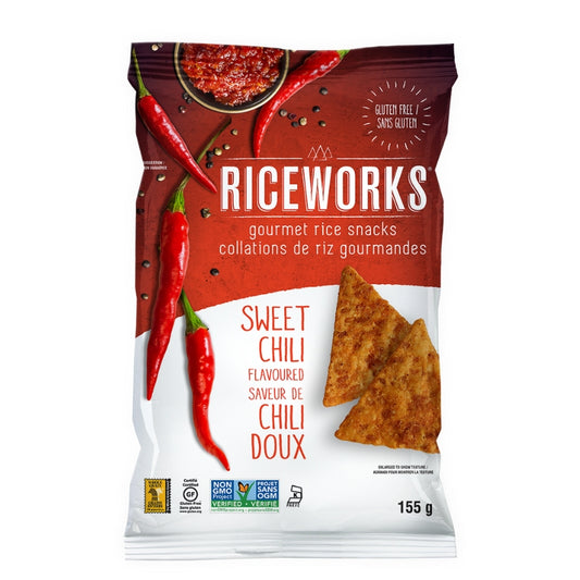 Rice works Croustilles de riz - Chili doux Rice crips - Sweet chili