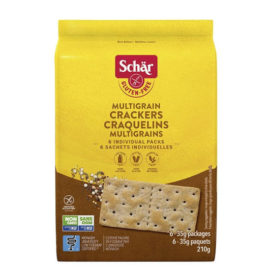 Schar Craquelins multigrains sans gluten Multigrain crackers Gluten free
