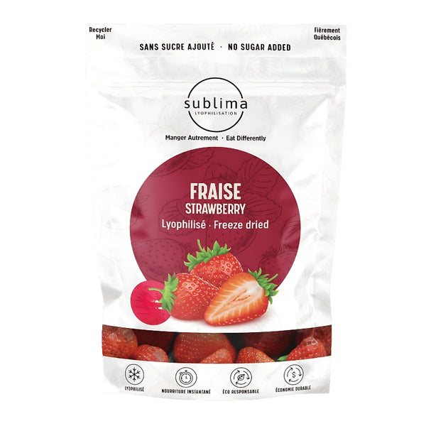 Fraises Lyophilisées Bite&Delight – Snack Vegan Croustillant, 100% Naturel Sans Sucre