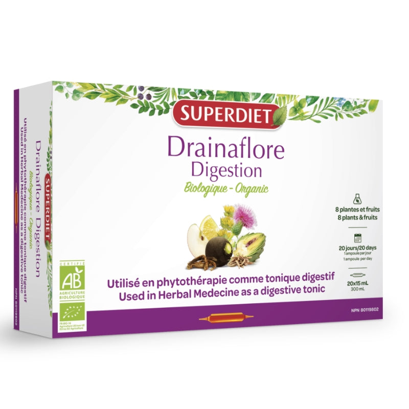 Superdiet Drainaflore Digestion Biologique Drainaflore digestion Organic