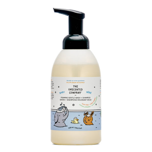 The unscented company Savon & Shampoing moussant doux - Bébé Foaming gentle wash & shampoo
